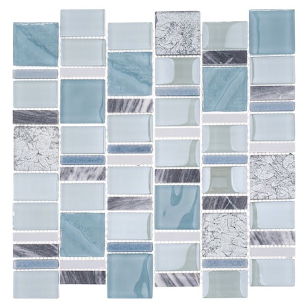 Andova Tiles ANDOVA TILES Estee 2" x 2" Random Mosaic Wall and Floor Tile ANDEST342